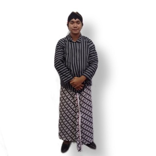 Adulto surjan trajes gris//ropa Javanese personalizada kartini