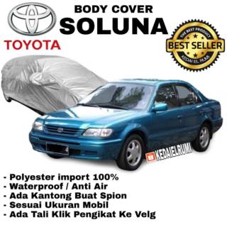 Toyota SOLUNA cubierta de tela de tela de la manta del coche del cuerpo del coche plata ABU impermeable