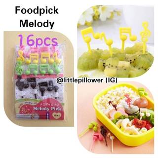 Pick de alimentos melodía/Pick de alimentos/secador de frutas Bento/niño Bento pinchazos
