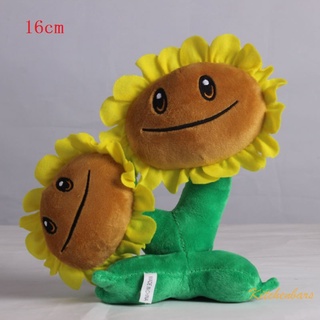 Plants vs Zombies Twin Sunflower Plush Toys PVZ Plants Twin Sunflower Soft Plush Stuffed Toys Game Figure Toy for Kids Gifts