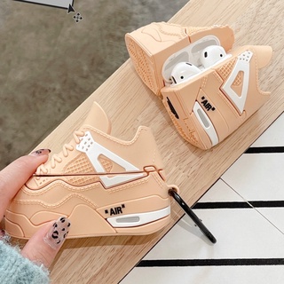 Airpods caso Nike Air Jordan 4 OW zapatos de silicona Airpods cubierta para Apple Airpods1/2 Pro