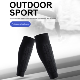 las mejores almohadillas de espinilleras de fútbol al aire libre 1 pieza de panal para correr pantorrilla