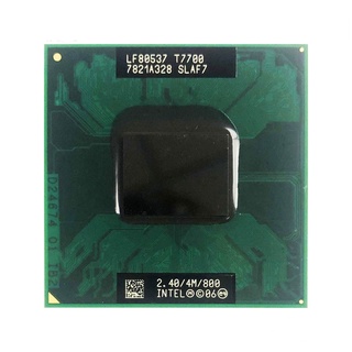 Intel Core 2 Duo T7700 SLA43 SLAF7 2.4 GHz Dual Thread CPU procesador 4M 35W Socket P