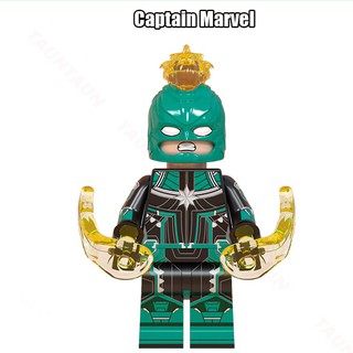 Compatible con figuras Lego capitán Marvel Super heroesMovie vengadores Endgame Carol Danvers Mini figuras bloques de construcción ladrillos juguete para niños regalos de cumpleaños Doctor Strange MiniFigures Legoing Superheroes juguete (7)