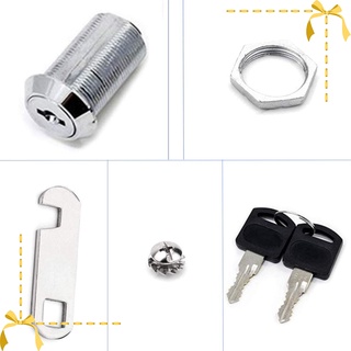 [brbaoblaze2] 4Pcs 1-1/8 Inch Cam Lock Set Secure Cabinet Drawer Dresser RV Locks Hardware