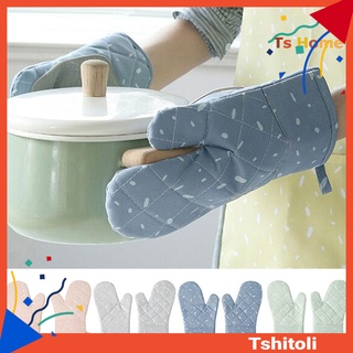 Ts 2 pzas/juego de guantes antideslizantes térmicos Para cocinar/Microondas/aislamiento Térmico