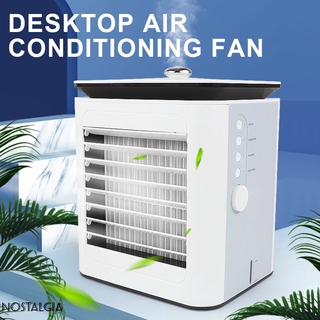 Portátil enfriador de aire USB aire acondicionado ventilador de escritorio Ultra-bajo silencio 4 velocidades silencioso enfriador de aire para casa habitación oficina nos (1)