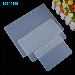 Abongsea A7/A6/A5 - molde de silicona para libros de resina, diseño de cristal epoxi