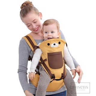 ✪Jk✲Cinturón de transporte Casual para bebé, niños de dibujos animados, oso de cintura, portabebés cruzado delantero (1)