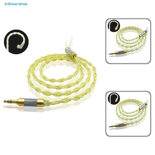 (Hibear) JCALLY Wear-resistant Golden Plated Braided Headphone Cable with B/C/MMCX Pin