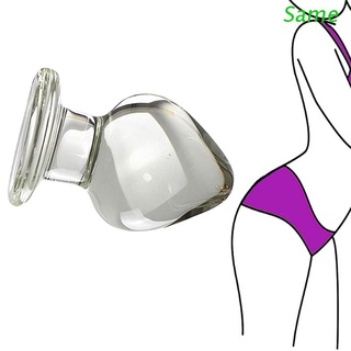 Mismo transparente cristal de cristal Anal Butt Plug Expander consolador Anal GSpot estimulación femenina masturbación juguete erótico