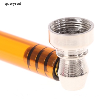 quwyred - pipa de humo de vidrio con cuenco de metal, metal, tabaco, cuchara de hierbas, accesorios mx (8)