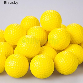 Risesky 10 Pzs Pelotas De Entrenamiento De Plástico Amarillo PP Elásticas Para/Golf/Nuevo