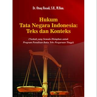 Nuevo - libro de derecho estatal indonesio texto y contexación.- Original -