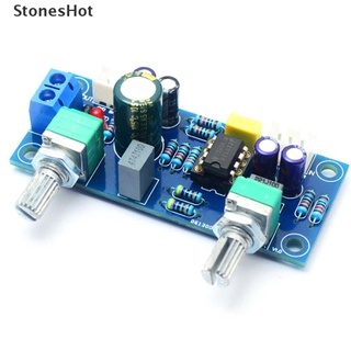 [StonesHot] filtro de paso bajo Bass Subwoofer preamplificador junta amplificadora de doble potencia NE5532. (1)