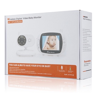Monitor de bebé inalámbrico 2.4G Monitor de bebé de 3,5 pulgadas 【BLACKJACK】 (6)