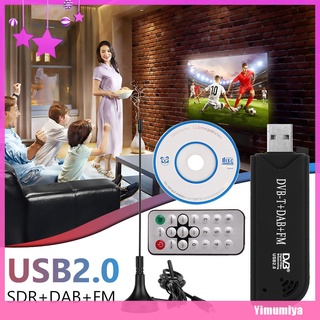 Usb 2.0 DVB-T DAB FM SDR receptor RTL2832U+R820T2 sintonizador de TV con mando a distancia (1)