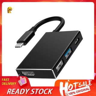 [k20] 4 en 1 USB tipo C a HDMI compatible Digital AV Hub USB-C cargador para Nintend@hotyin1