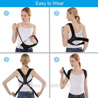 Corrector de postura/corrector de espalda jorobada/soporte de espalda/soporte de columna vertebral