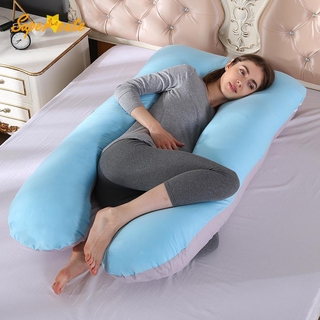 Supercute funda de almohada de alta calidad multifunción de algodón puro cubierta en forma de U para mujeres embarazadas (5)