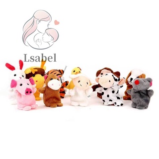 12pcs terciopelo pequeño animal en jardín bebé historias ayudante dedo títeres juguetes conjunto de regalo de navidad para niños (8)