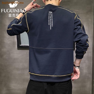 Riches and honour bird fall leisure fleece sets men round collar or lend long sleeve T-shirt male loose big yards ins coat male