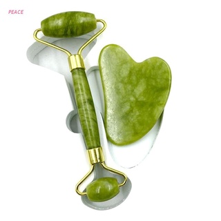 rodillo de jade paz guasha junta de raspado masajeador herramientas para cara cuerpo masaje facial spa acupuntura terapia punto gatillo tratamiento