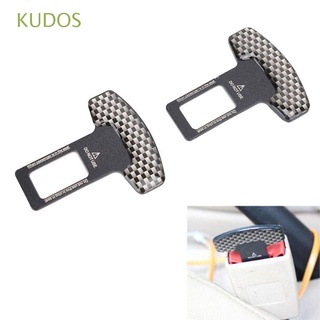 KUDOS 2Pcs Nuevo Tapón de alarma Práctico La fibra de carbono Hebilla de cinturon de seguridad del coche Universal Util Herramienta de asiento Extensor Clip de pinza