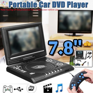 BT 7.8 pulgadas 16:9 pantalla ancha 270 RotataBTe pantalla LCD casa coche TV reproductor de DVD PortaBTe VCD disco compacto MP3 visor con función de juego (1)