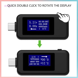 Type-c Multifunction Dual USB Voltmeter Tester Monitor Current Voltage Meter (9)