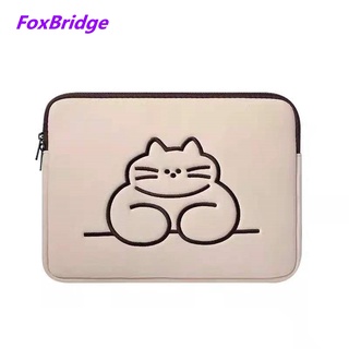 [FoxBridge] Little Plump Cat - bolsa para portátil (14/13,3/11,6 pulgadas, MacBook, funda protectora