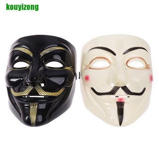 [Kouyi] V For Vendetta Anonymous mascarilla Guy Fawkes Halloween mascaras yiz