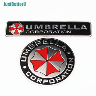 [JUSBT] 3D aleación de aluminio paraguas Corporation Resident Evil calcomanías decoraciones insignia PNUI (1)