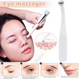 2 en 1 eléctrico Anti envejecimiento arrugas masajeador de ojos microcorriente Ion negativo dispositivo de cuidado de los ojos