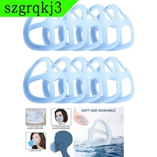 [NANA] Soporte interior 3D para máscara facial, soporte para lápiz labial, color azul, 5 piezas