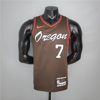 ROY #7 NBA Portland Trail Blazers marrón baloncesto Jersey chaleco City Edition