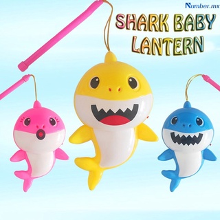 [ready stock] Shark baby lantern baby shark singing luminous net red lantern shark a family mid-autumn portable lantern NUMBER