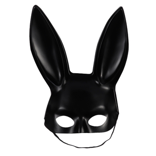 BEAUTY mujeres mascarada diadema Cosplay disfraz orejas de conejo máscara Sexy conejito chica Props fiesta de Halloween (6)