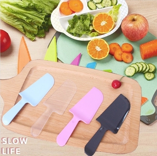 Cuchillo de plástico desechable para pan, cuchillo para tartas de crema