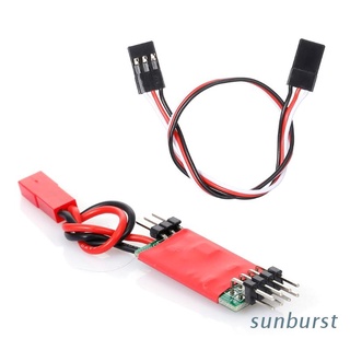 sunb led control de luz interruptor panel sistema de encendido apagado independiente alimentación 3ch para hsp tamiya axial scx10 d90