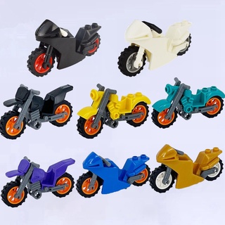 MOC Bloques De Construcción Minifigures Modelo De Motocicleta Compatible Con Leging Marvel Juguetes Para Niños