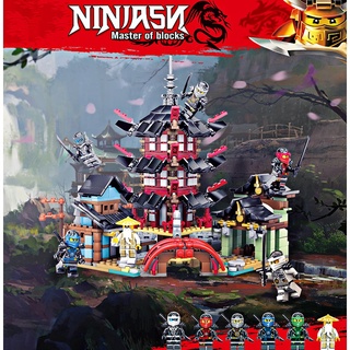 810pcs lego ninjago templo de airjitzu bloques de construcción juguetes educativos para niños niño regalo de cumpleaños