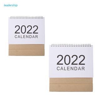 leadership 2022 Simple Desktop Calendar English Coil Daily Monthly Planner Schedule Yearly Agenda Organizer Home Office