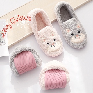 Cartoon Women Slippers Warm Home Slippers Womens Indoor Soft Shoes with Plush Padded Non-slip Floor Shoes Fur Slides House Shoes