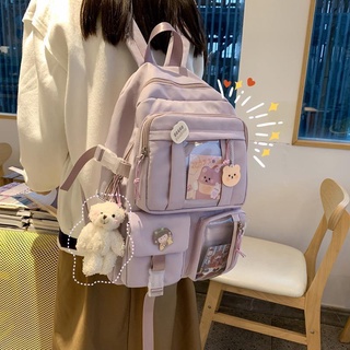 Mochila para estudiantes de secundaria de gran capacidad en mochila escolar para niñas japonesas y coreanas (2)