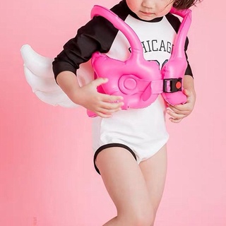 2021 New Children's Angel Wings Cute Inflatable Swimsuit Life Baby Swim Vest Ring Buoyancy P4T2 (2)