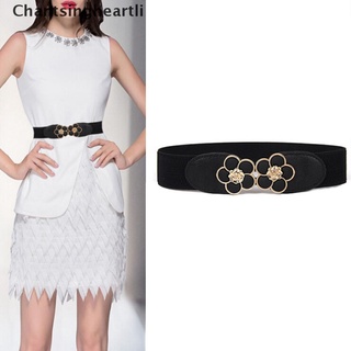 [Chantsingheartli] Women Elastic Belt Waistband Wide Elegant Cummerbunds For Women Dress Hot Sale