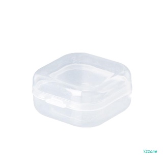 yzz cuadrado de plástico transparente joyería cajas de almacenamiento de cuentas artesanía caso contenedores