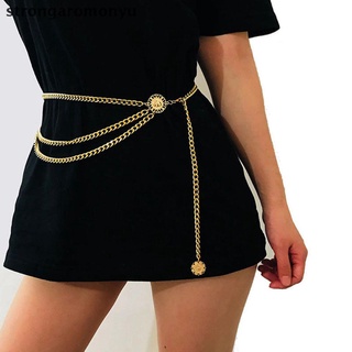 CHARMS [Ong] cadena de Metal para mujer, cinturón Retro, cintura alta, cintura alta, cintura, cadena corporal.