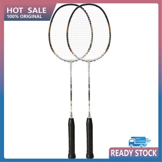 Lemt_ juego de raquetas de bádminton profesional de pareja resistente juego de raquetas de bádminton de aspecto agradable para exteriores